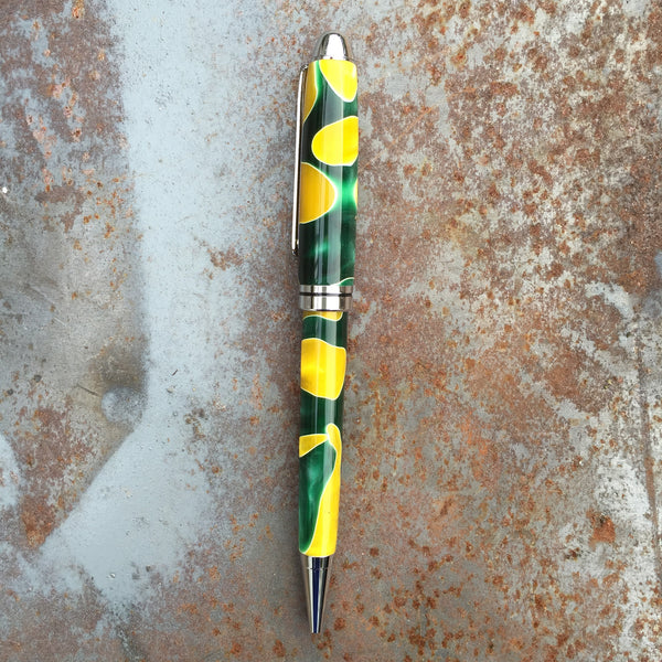Euro Green and Yellow Pen